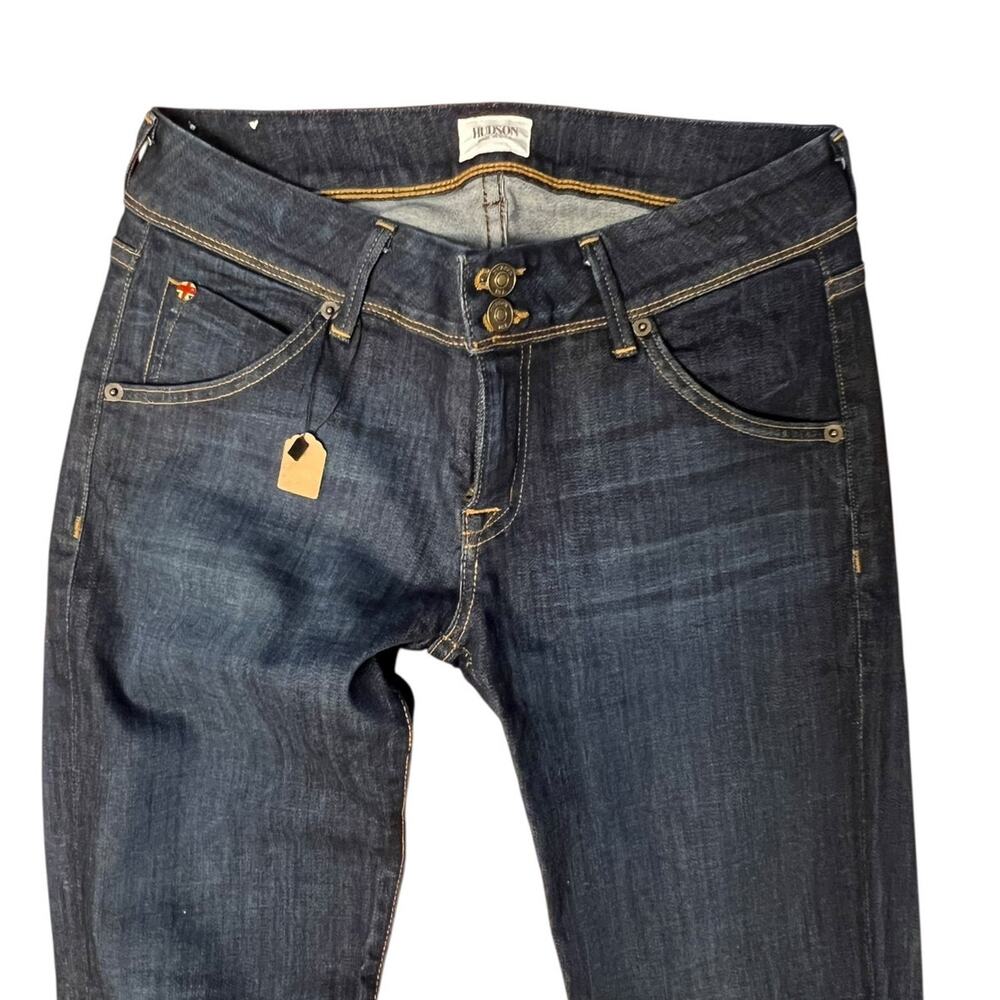 Hudson Beth Baby Bootcut Dark Wash Mid Rise Stretch Denim Size 28 - Picture 2 of 6